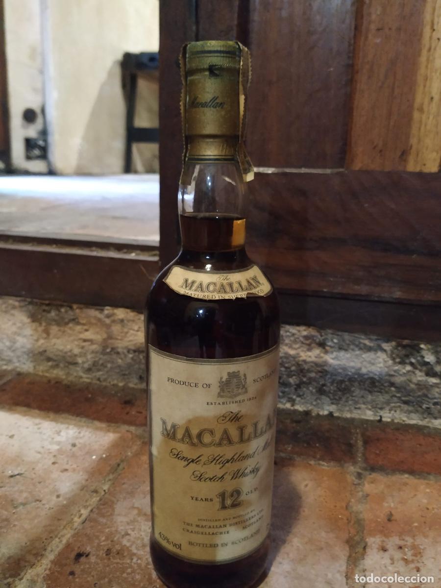 Coleccionismo de vinos y licores: Botella antigua de 30 cm macallan whisky a estrenar nunca abierta