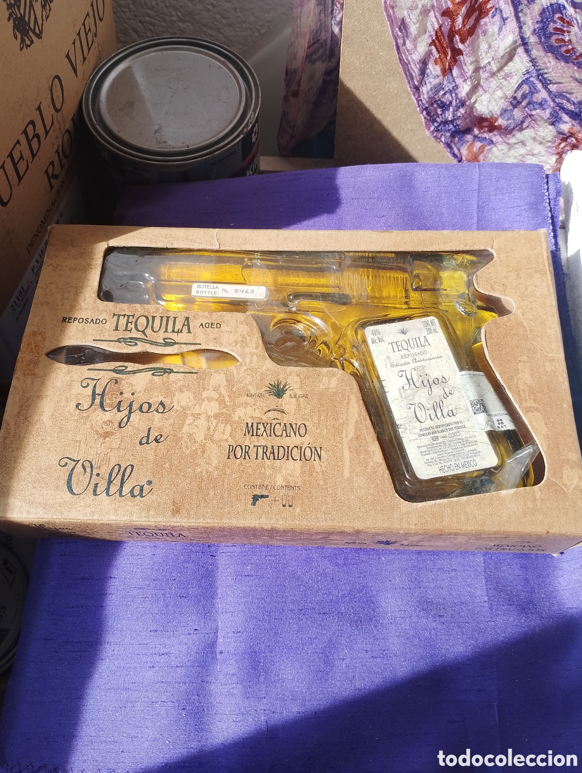 Coleccionismo de vinos y licores: Tequila Hijos de Villa.