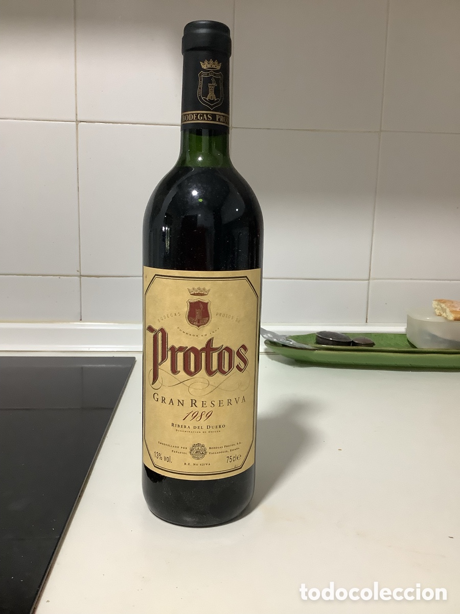 Coleccionismo de vinos y licores: Vino Protos Gran Reserva 1989