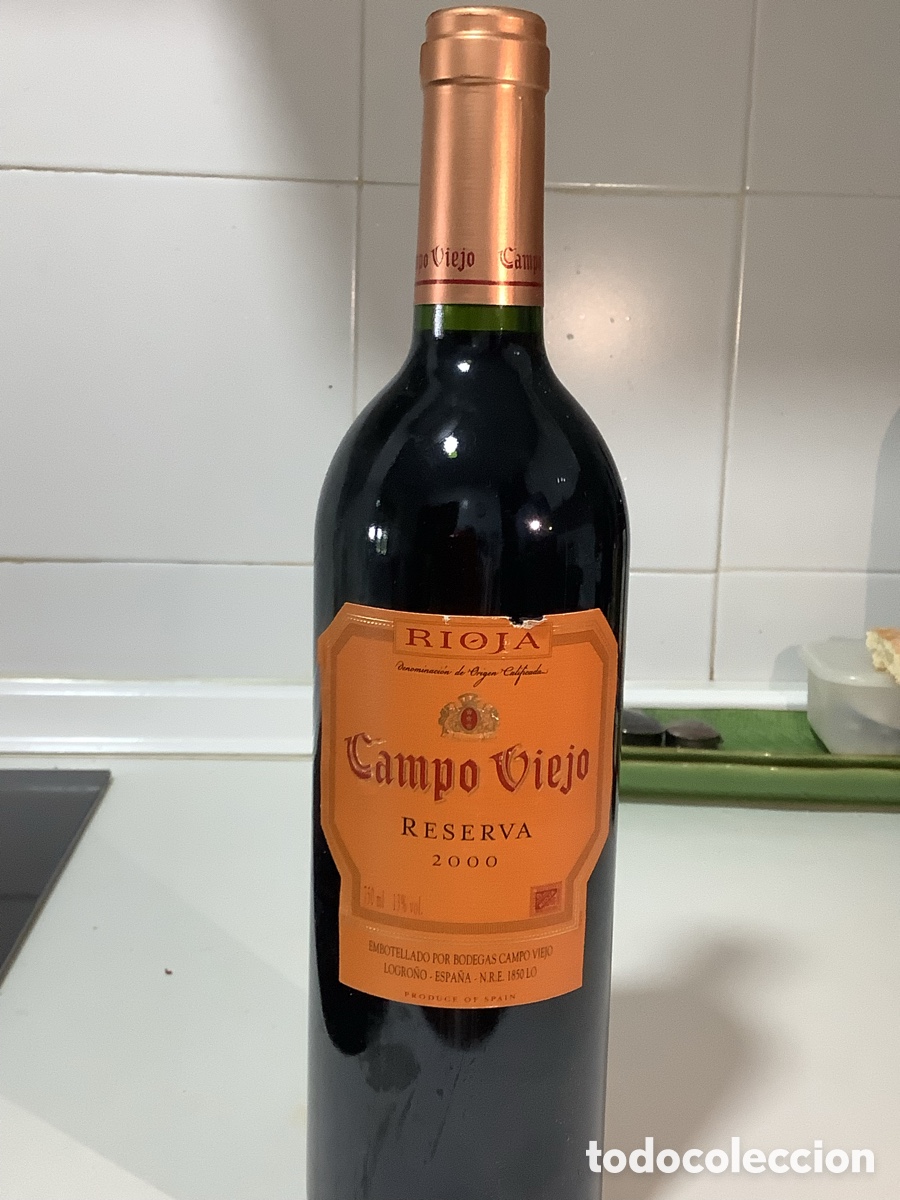 Coleccionismo de vinos y licores: Vino Campoviejo Reserva 2000