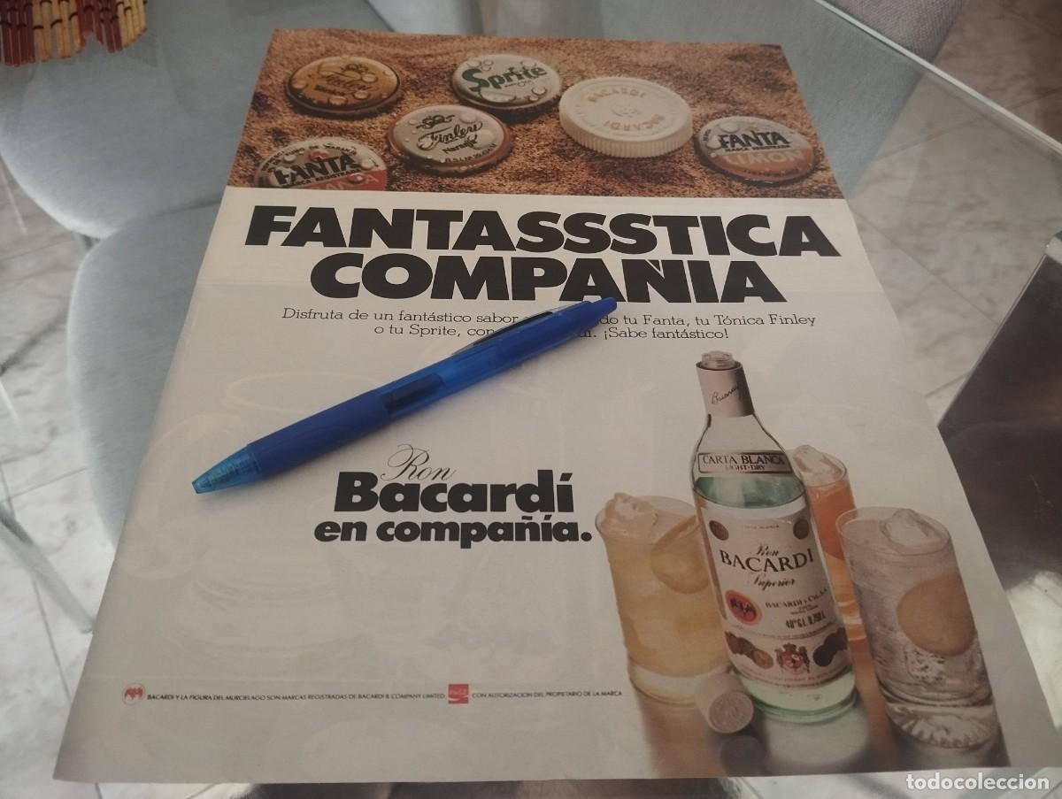 Coleccionismo de vinos y licores: RON BACARDI FANTA SPRITE FINLEY ANUNCIO PUBLICIDAD REVISTA 1981 BONITO PARA ENMARCAR