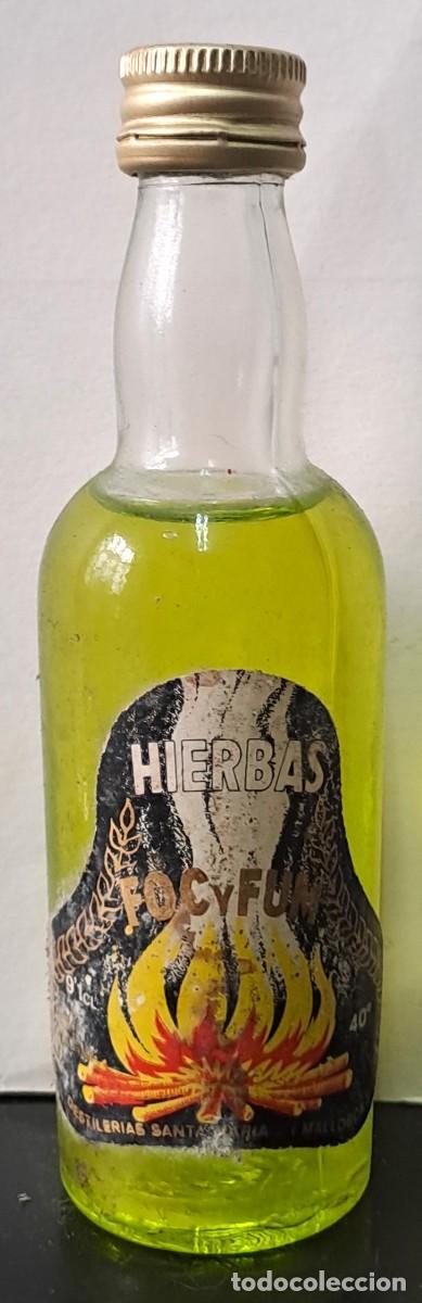 Coleccionismo de vinos y licores: BOTELLIN LICOR DE HIERBAS FOCYFUM. PECINTADO. RF-6633