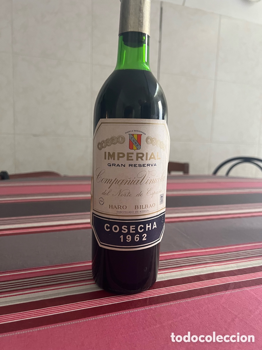 Coleccionismo de vinos y licores: Vino Imperial Gran Reserva 1962 (CVNE - Rioja)