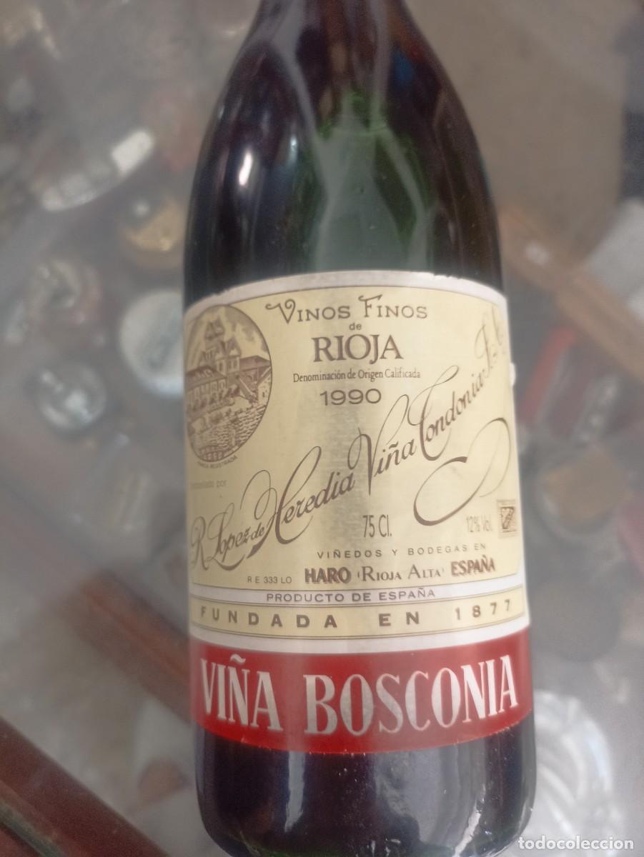 Coleccionismo de vinos y licores: Tinto Rioja 1990. R. L&oacute;pez Heredia. Vi&ntilde;a Tondonia. Vi&ntilde;a Bosconia