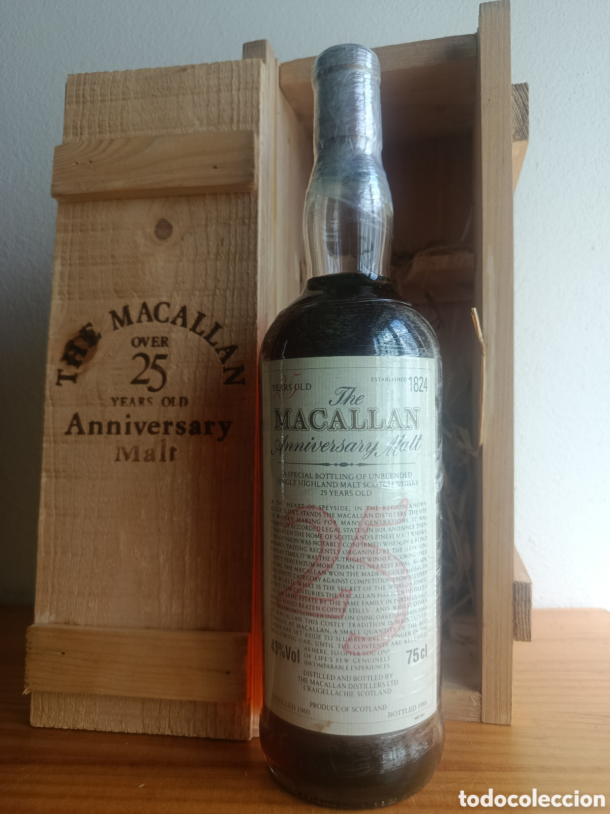 Collectionnisme de vins et liqueurs: Macallan 25th anniversary 1960