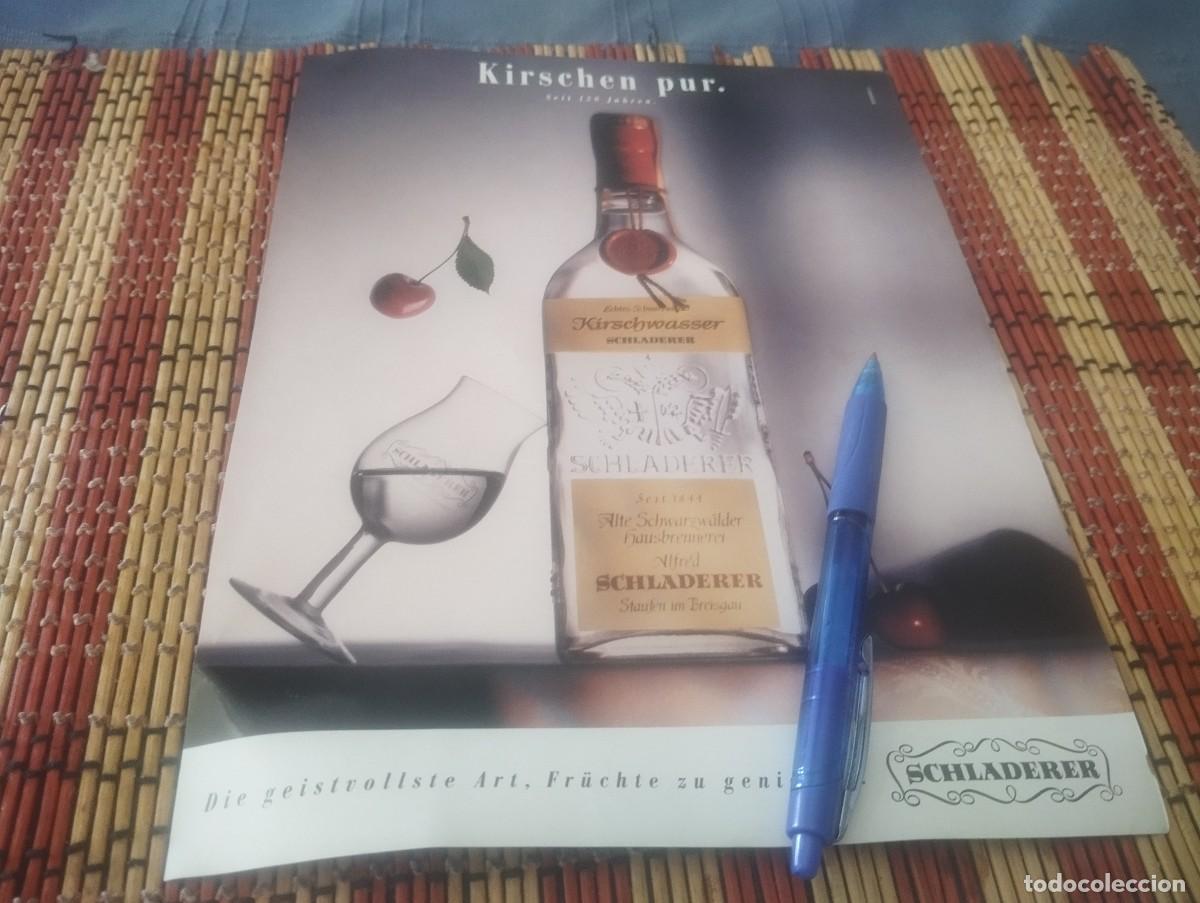 Coleccionismo de vinos y licores: LICOR ALEMAN SCHLADERER CLIPPING HOJA ANUNCIO PUBLICIDAD REVISTA ALEMANA 1994 BONITO PARA ENMARCAR