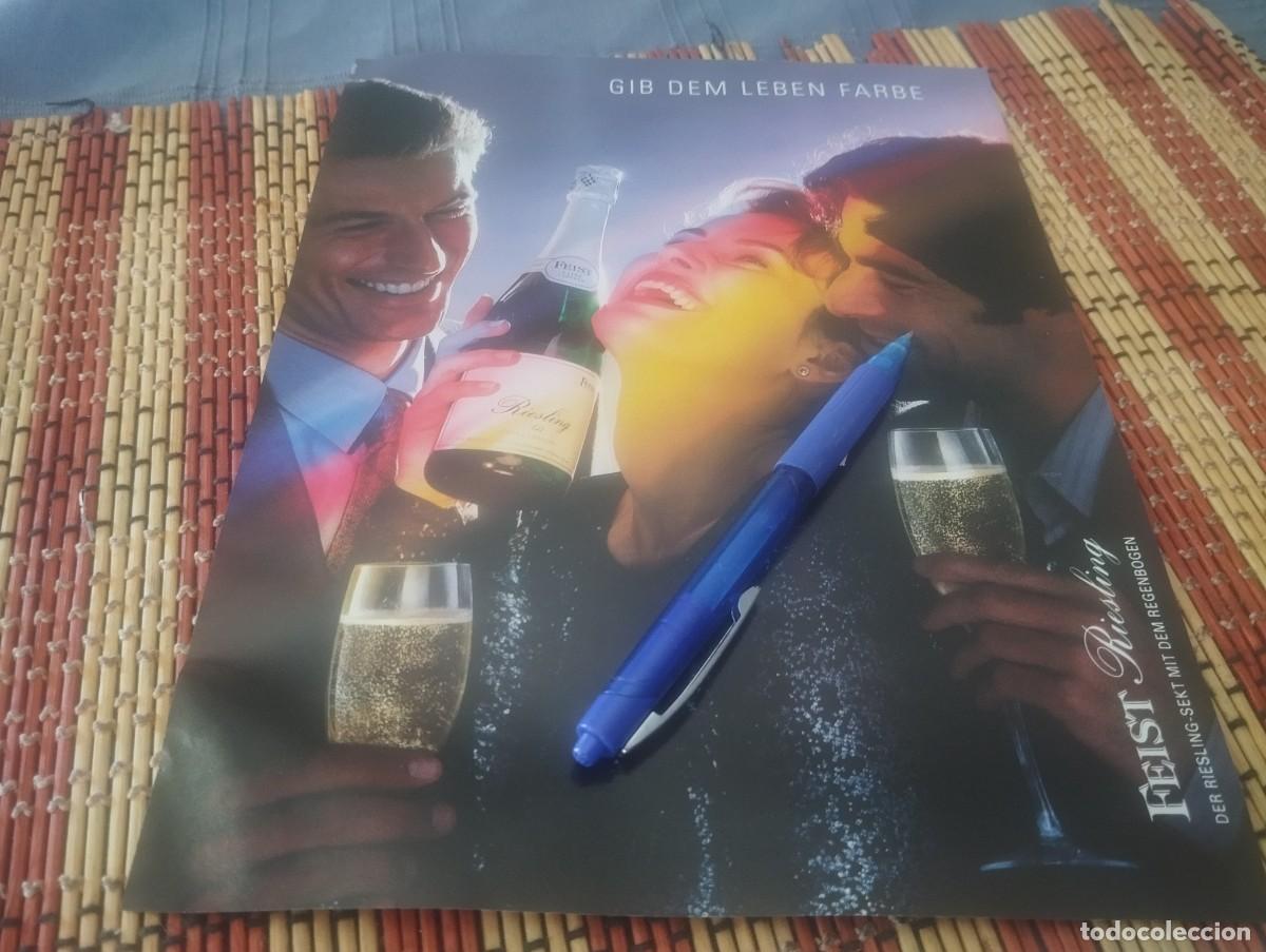 Coleccionismo de vinos y licores: VINO ESPUMOSO CHAMP&Aacute;N FEIST RIESLING CLIPPING HOJA ANUNCIO PUBLICIDAD REVISTA ALEMANA 1994