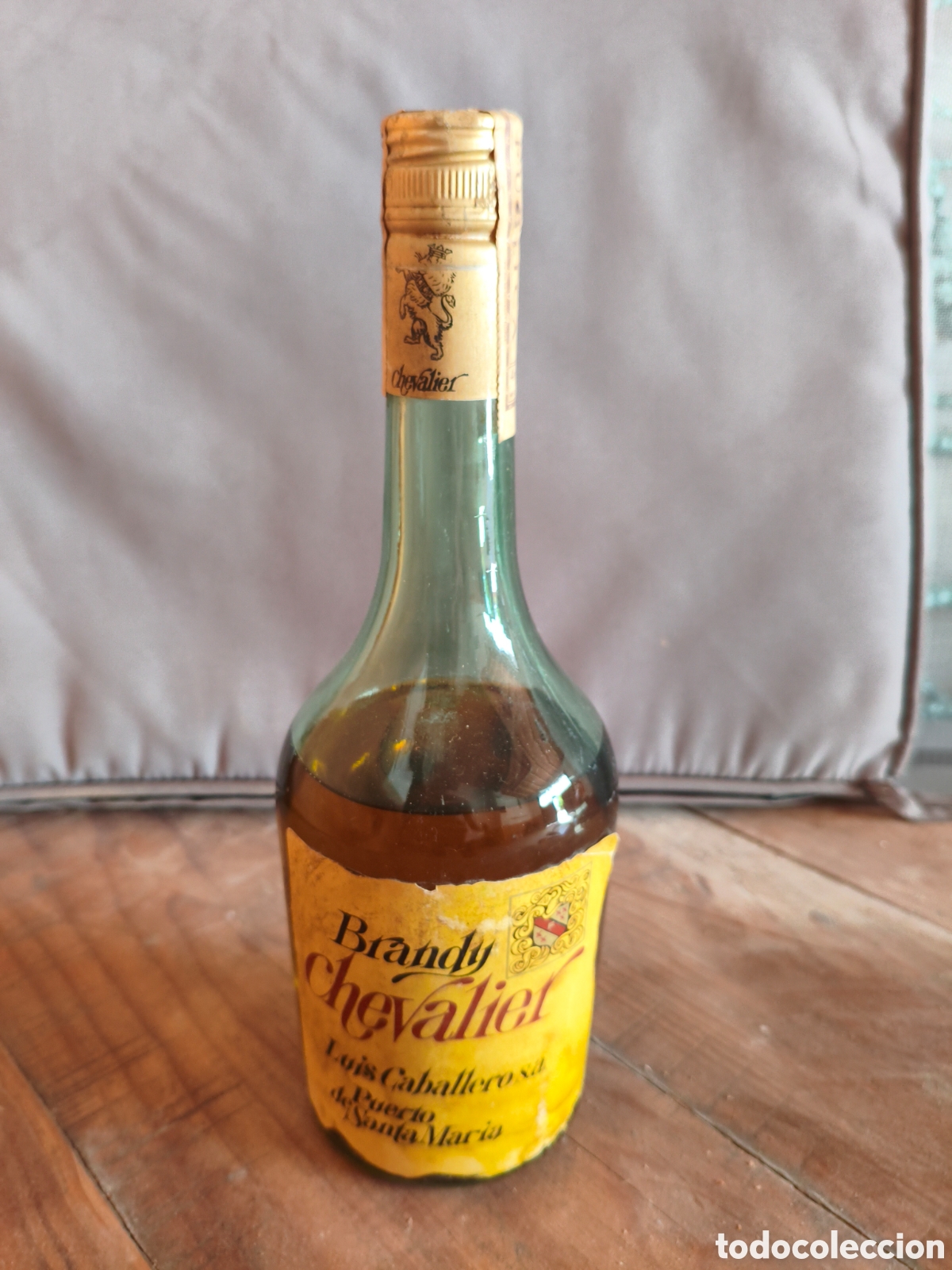 Coleccionismo de vinos y licores: Antigua botella Chevalier Brandry