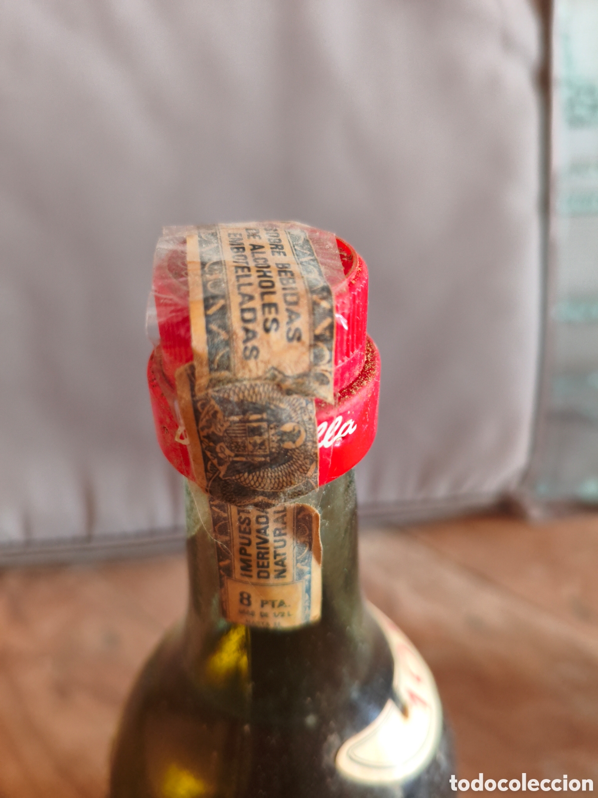 Coleccionismo de vinos y licores: Antigua botella Brandy - Foto 4