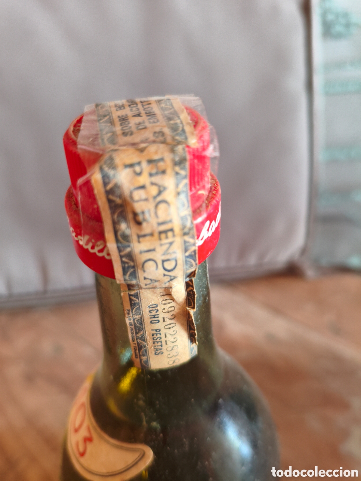 Coleccionismo de vinos y licores: Antigua botella Brandy - Foto 5