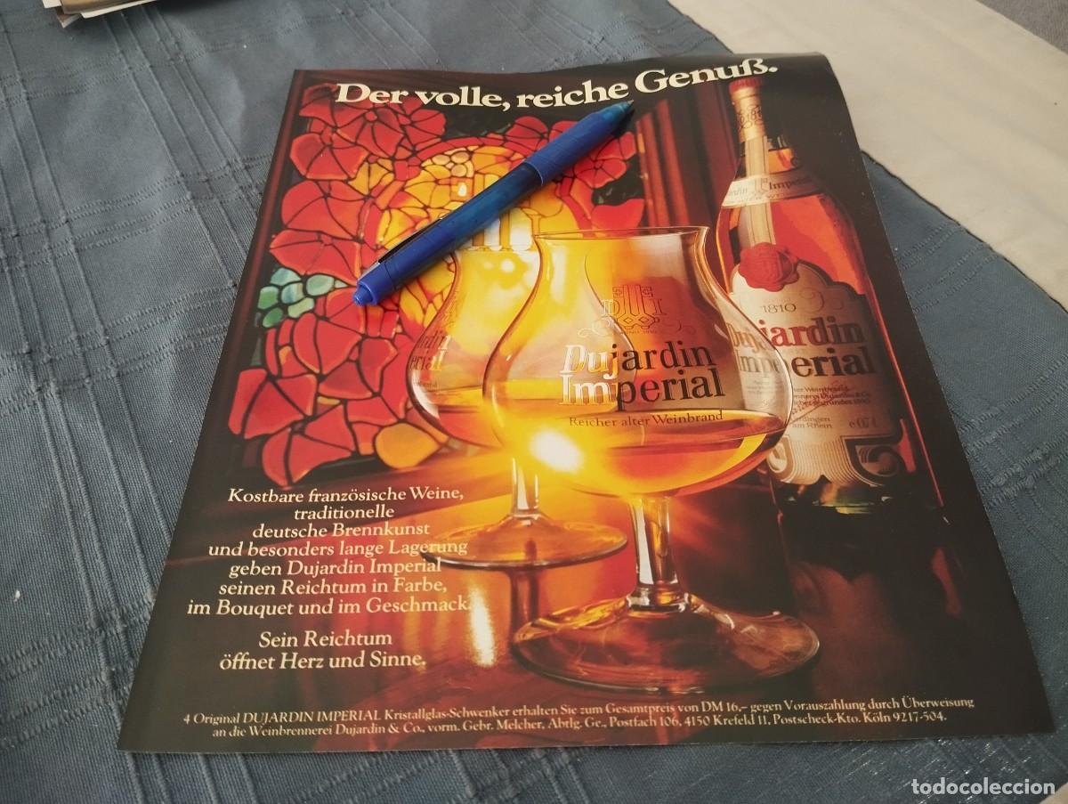 Coleccionismo de vinos y licores: DUJARDIN IMPERIAL CLIPPING HOJA ANUNCIO PUBLICIDAD REVISTA ALEMANA 1979 BONITO PARA ENMARCAR