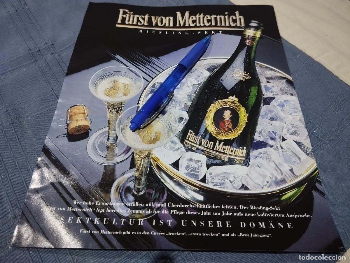 Coleccionismo de vinos y licores: VINO ESPUMOSO F&Uuml;RST VON METTERNICH CLIPPING HOJA ANUNCIO PUBLICIDAD REVISTA ALEMANA 1994