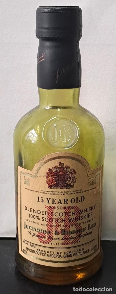 Coleccionismo de vinos y licores: BORELLIN SCOTCH WHISKY JB. PRECINTADO, LE FALTA LIQUIDO POR EVAPORACION. RF-6636