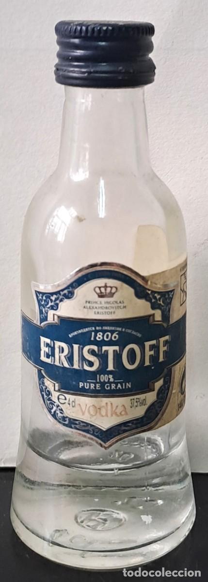 Coleccionismo de vinos y licores: BOTELLIN VODKA ERISTOFF. PRECINTADO, LE FALTA LIQUIDO POR EVAPORACION. RF-6648