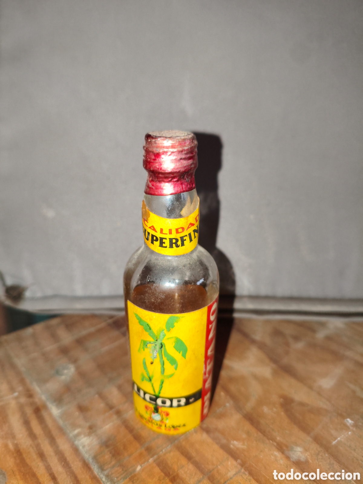 Coleccionismo de vinos y licores: Antiguo botellin de licor