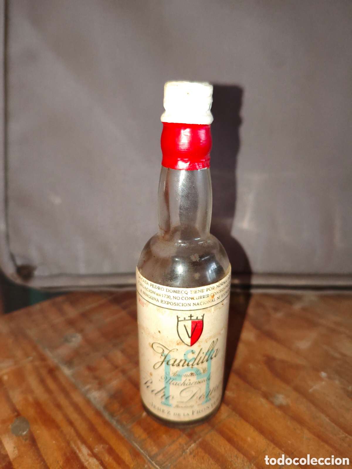 Coleccionismo de vinos y licores: Antiguo botellin Fundilla