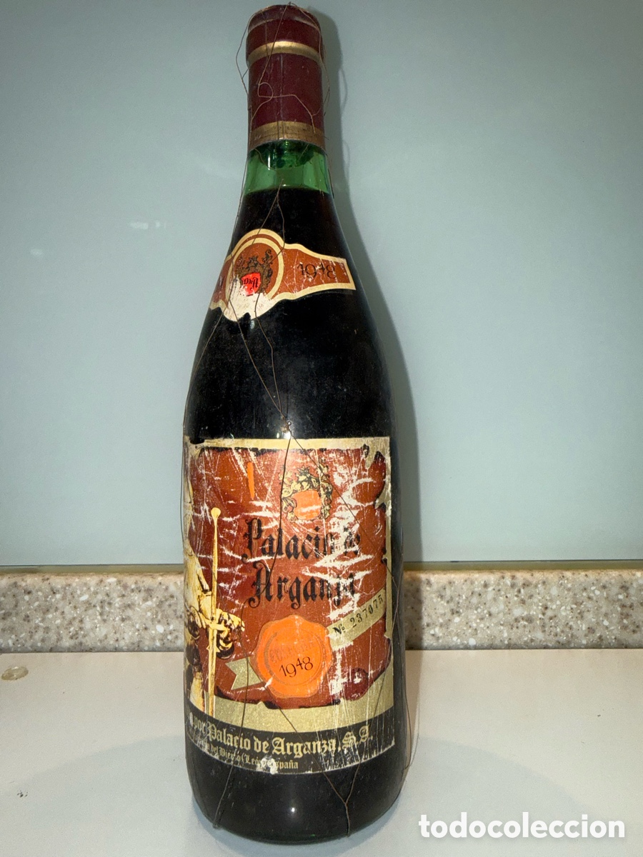 Coleccionismo de vinos y licores: Vino tinto PALACIO DE ARGANZA 1948 -RED WINE 75 cl Villafranca del Bierzo
