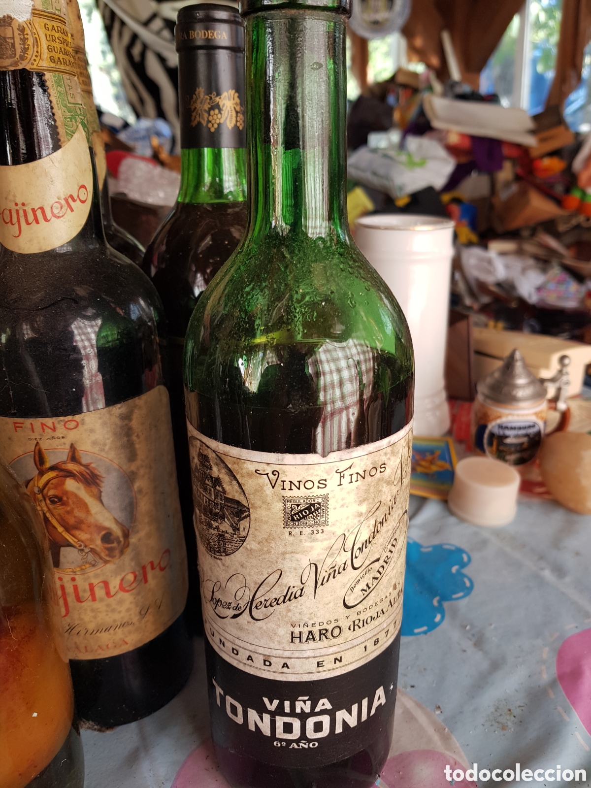 Coleccionismo de vinos y licores: ANTIGUA BOTELLA DE VINO VI&Ntilde;A TONDONIA RIOJA