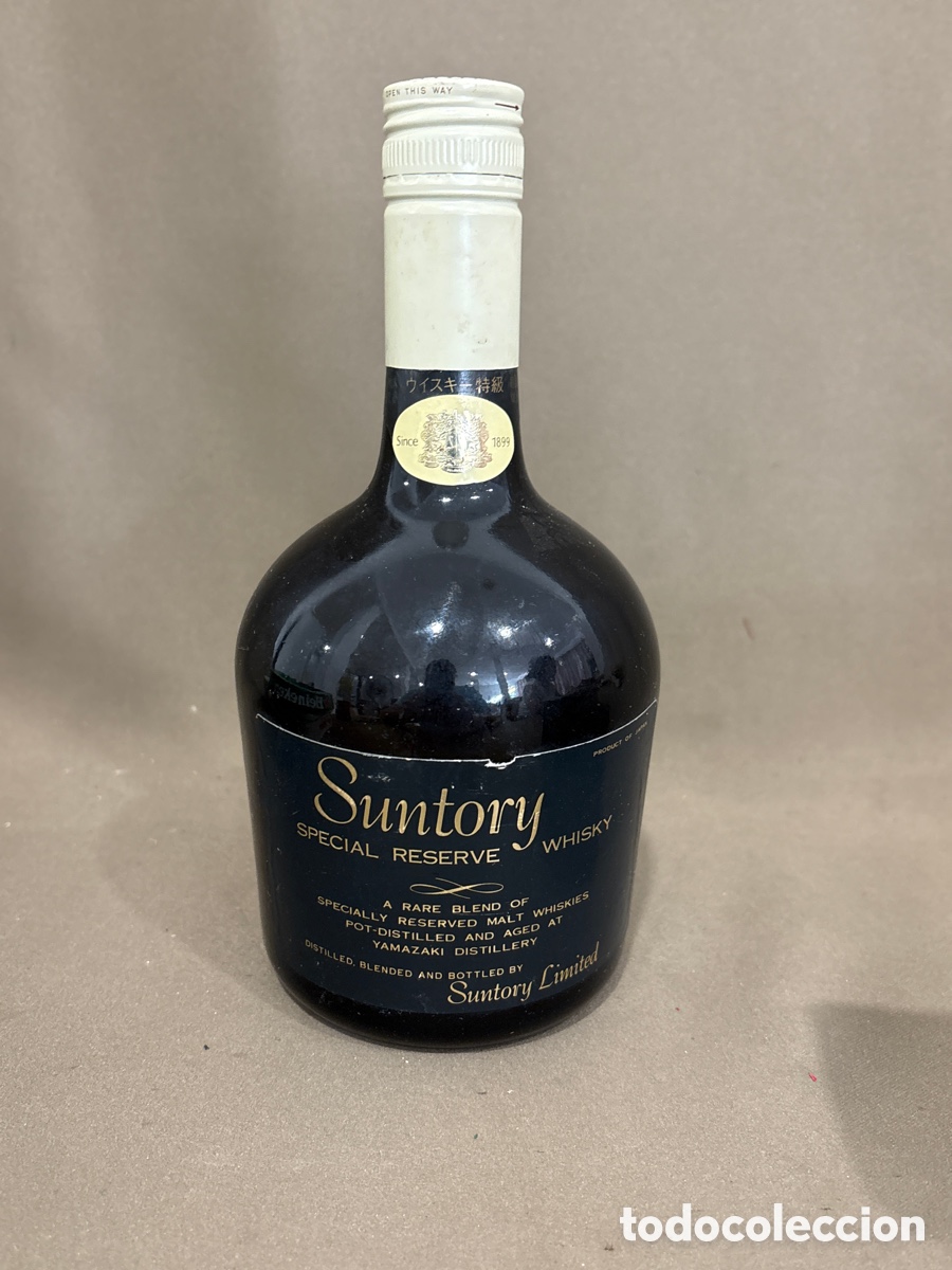 Coleccionismo de vinos y licores: Antigua botella de whisky SUNTORY,special reserve*ver fotos*original*precintada