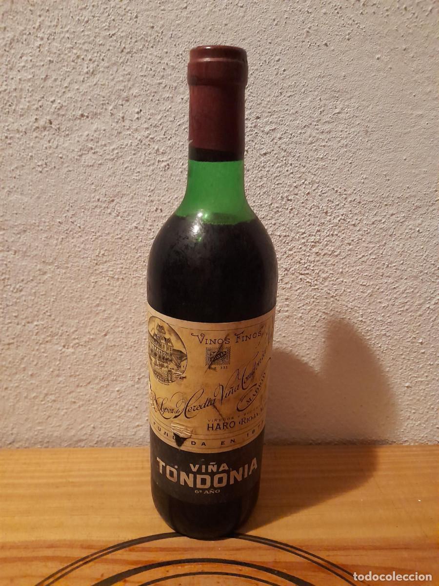 Coleccionismo de vinos y licores: Botella de vino / Wine Bottle VI&Ntilde;A TONDONIA Haro - La Rioja 6&ordm; a&ntilde;o