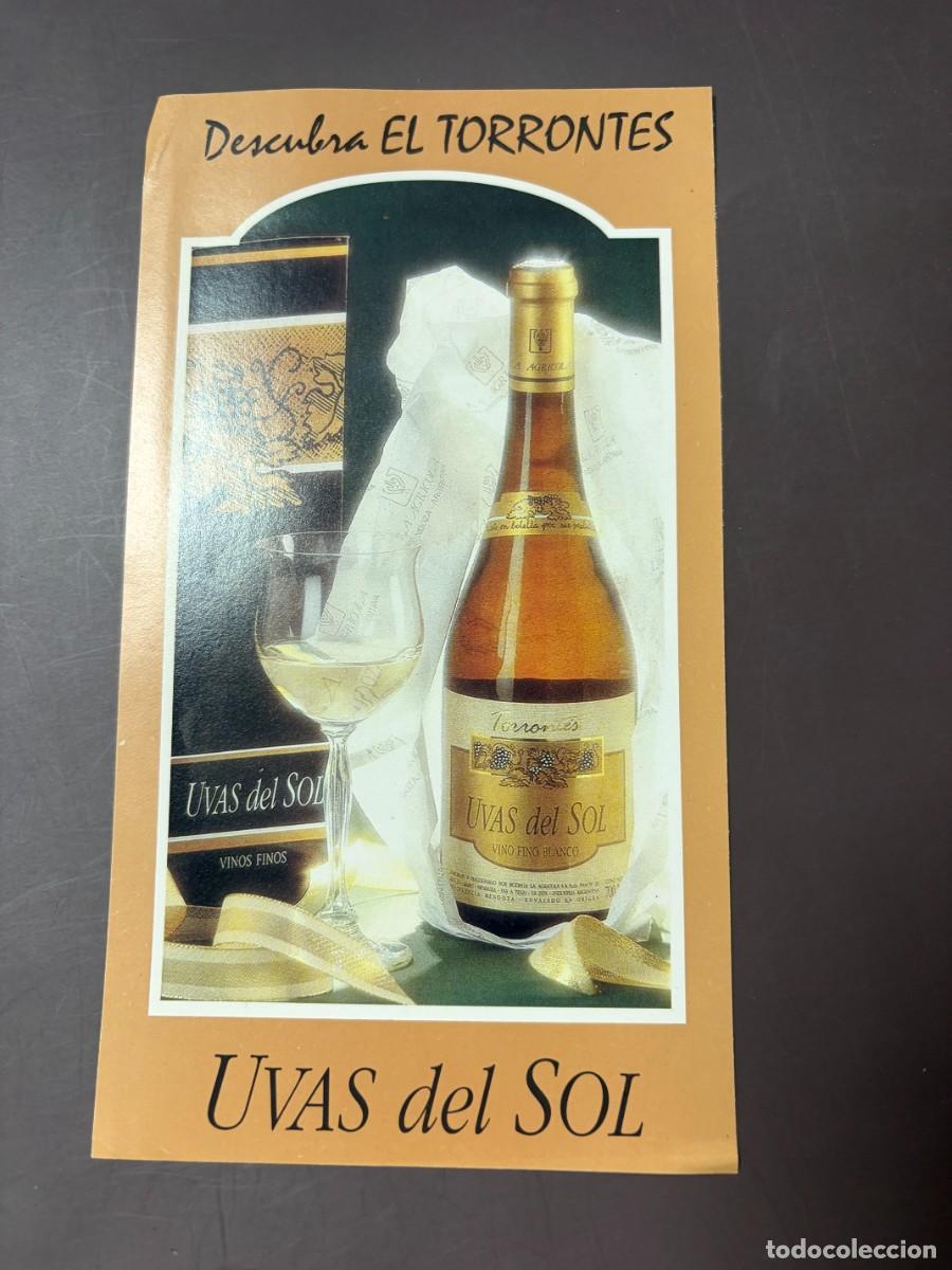 Coleccionismo de vinos y licores: ANTIGUO FOLLETO VINO TORRONT&Eacute;S UVAS DEL SOL &ndash; LA AGR&Iacute;COLA &ndash; MAIP&Uacute; MENDOZA ARGENTINA