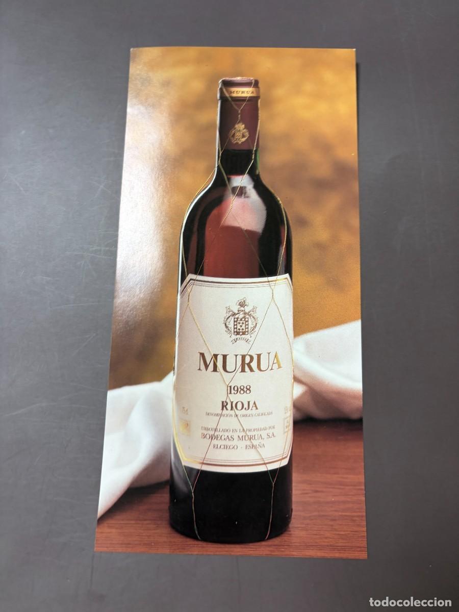 Coleccionismo de vinos y licores: ANTIGUO FOLLETO PUBLICITARIO GRAN RESERVA MURUA 1983 &ndash; BODEGAS MURUA &ndash; RIOJA ELCIEGO