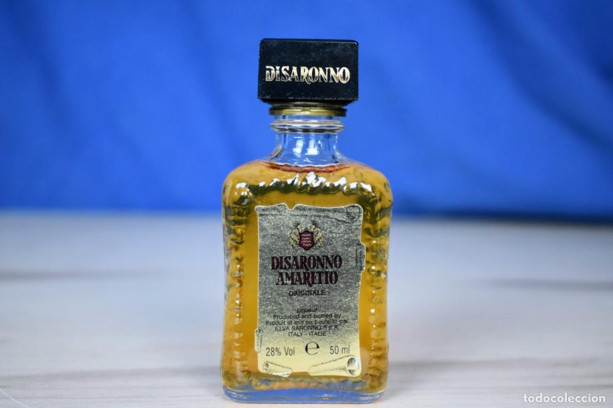 Coleccionismo de vinos y licores: Botell&iacute;n miniatura licor Disaronno Amaretto edici&oacute;n vintage a&ntilde;os 90