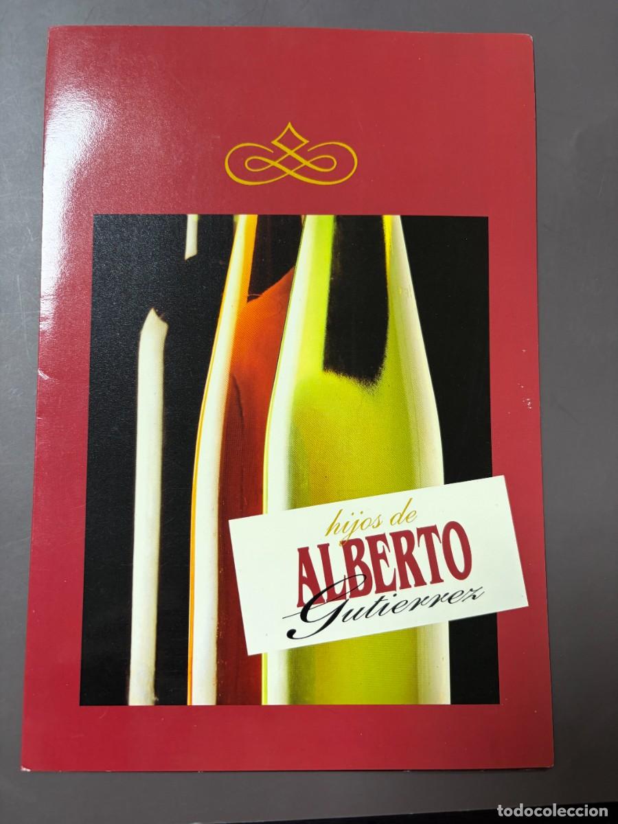 Coleccionismo de vinos y licores: FOLLETO VINOS HIJOS DE ALBERTO GUTI&Eacute;RREZ &ndash; SERRADA VALLADOLID &ndash;