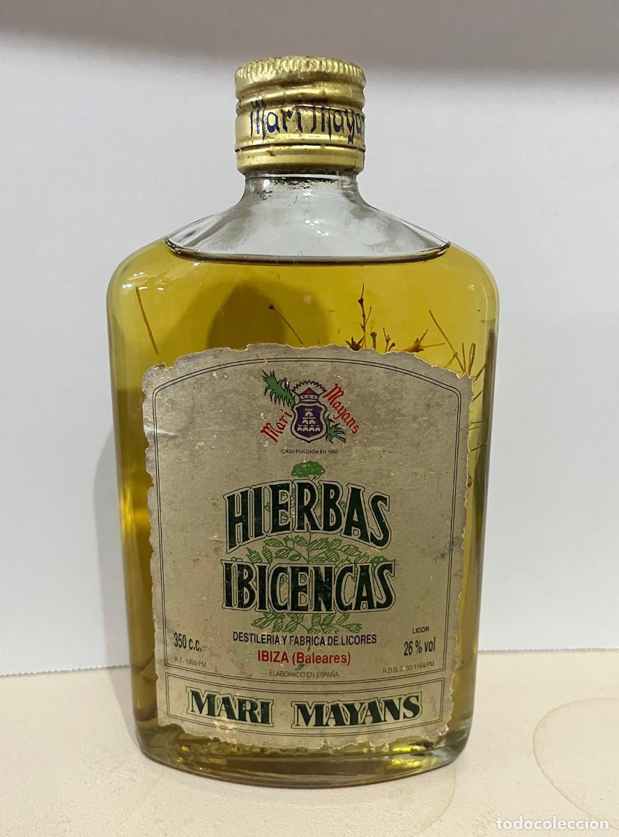 Collection of wines and liquors: LICOR HIERBAS IBICENCAS MARI MAYANS. A&Ntilde;OS 80'