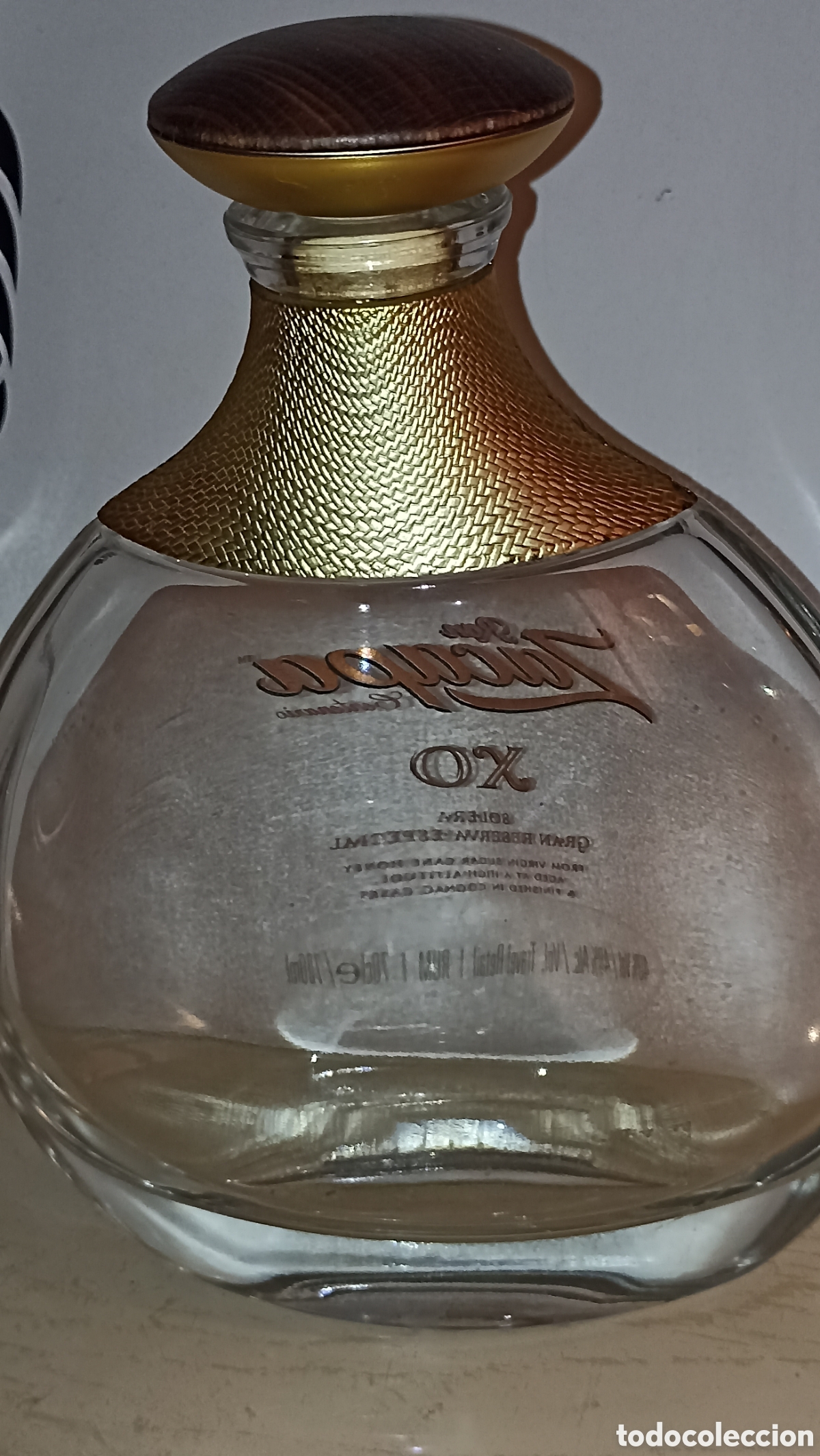 Coleccionismo de vinos y licores: Botella vac&iacute;a de colecci&oacute;n Ron Zacapa XO Gran Reserva Especial (70 cl)