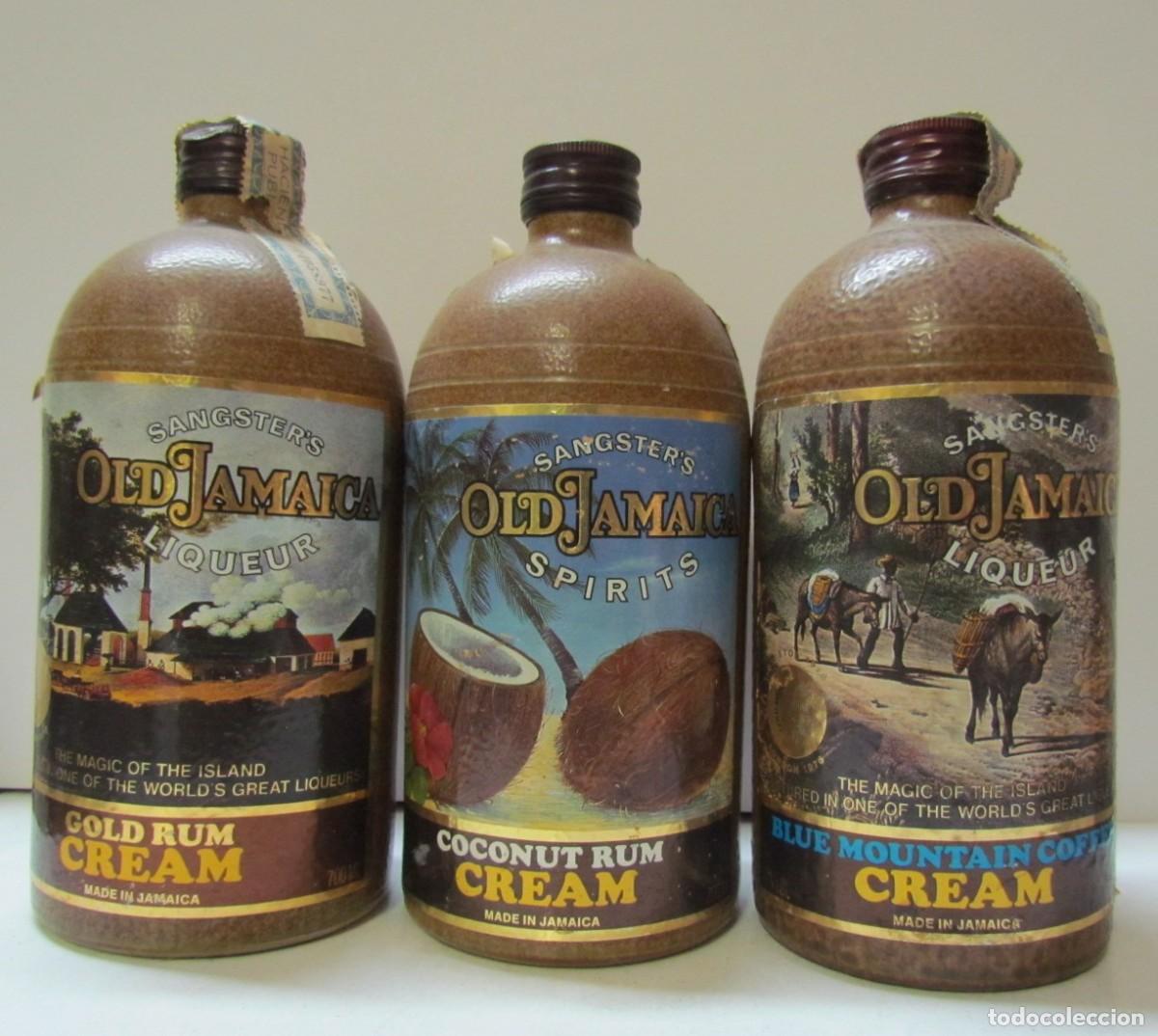 Coleccionismo de vinos y licores: 3 x Ron Crema, Old Jamaica