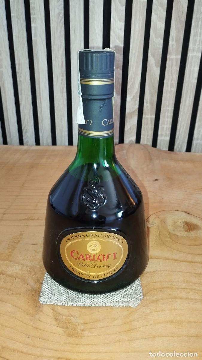 Coleccionismo de vinos y licores: Brandy Carlos I Pedro Domecq Botella Antigua