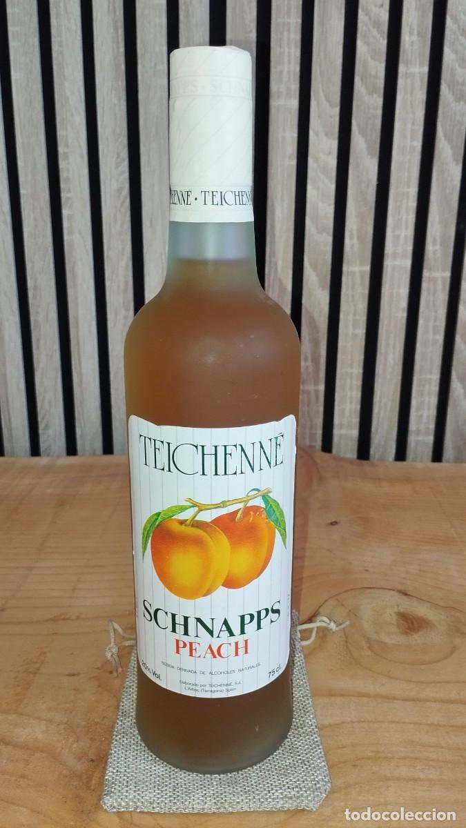 Coleccionismo de vinos y licores: Botella Antigua Teichenne Schnapps Peach