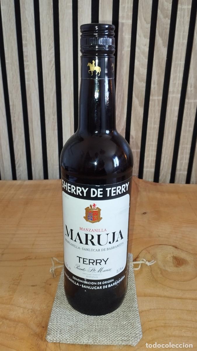 Coleccionismo de vinos y licores: Botella Antigua Manzanilla Maruja Sherry Terry