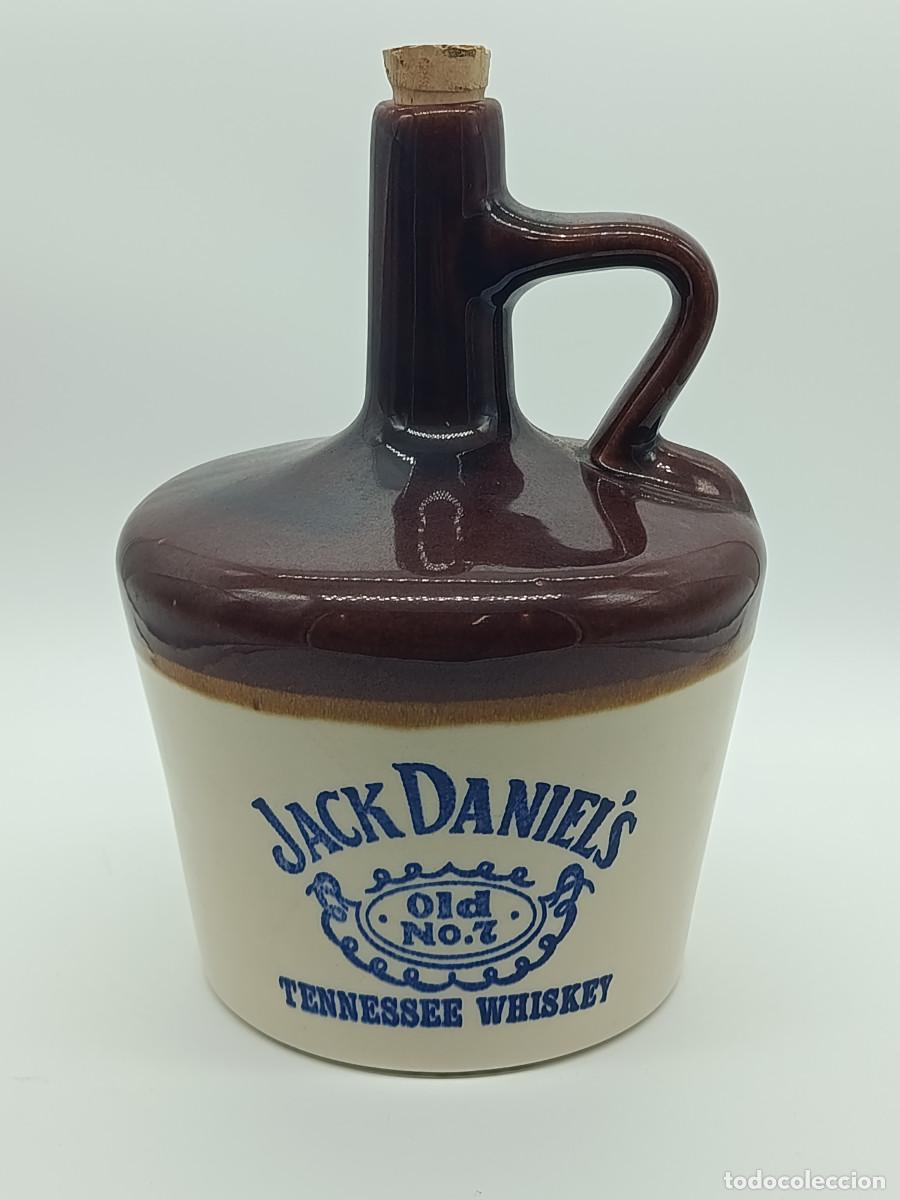 Coleccionismo de vinos y licores: CANECO GARRAFA GARRAFON CERAMICA WHISKY JACK DANIELS OLD N&ordm;7 USA, TAPON CORCHO.