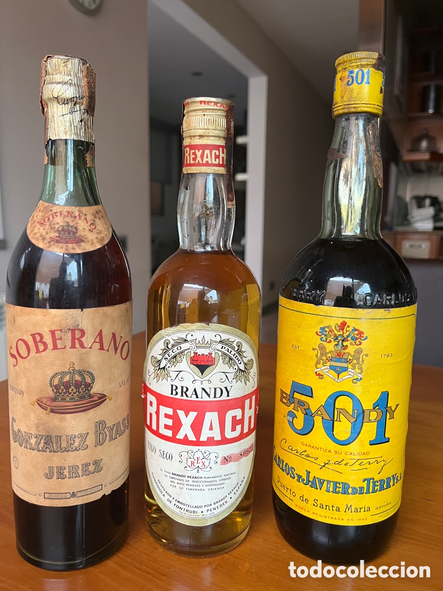 Coleccionismo de vinos y licores: BRANDY REXACH SOBERANO I 501