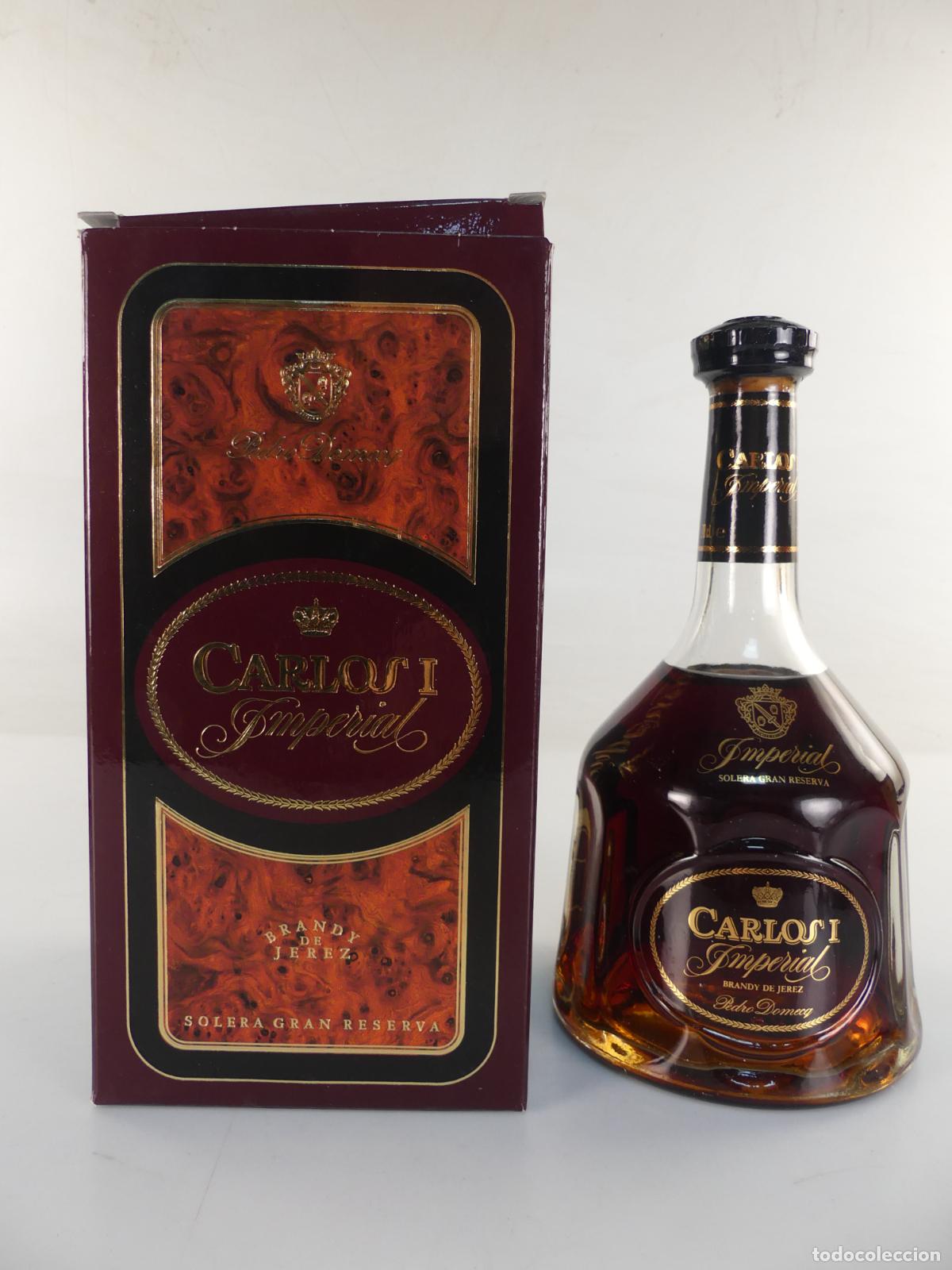 Collectionnisme de vins et liqueurs: BOTELLA BRANDY DE JEREZ CARLOS I IMPERIAL