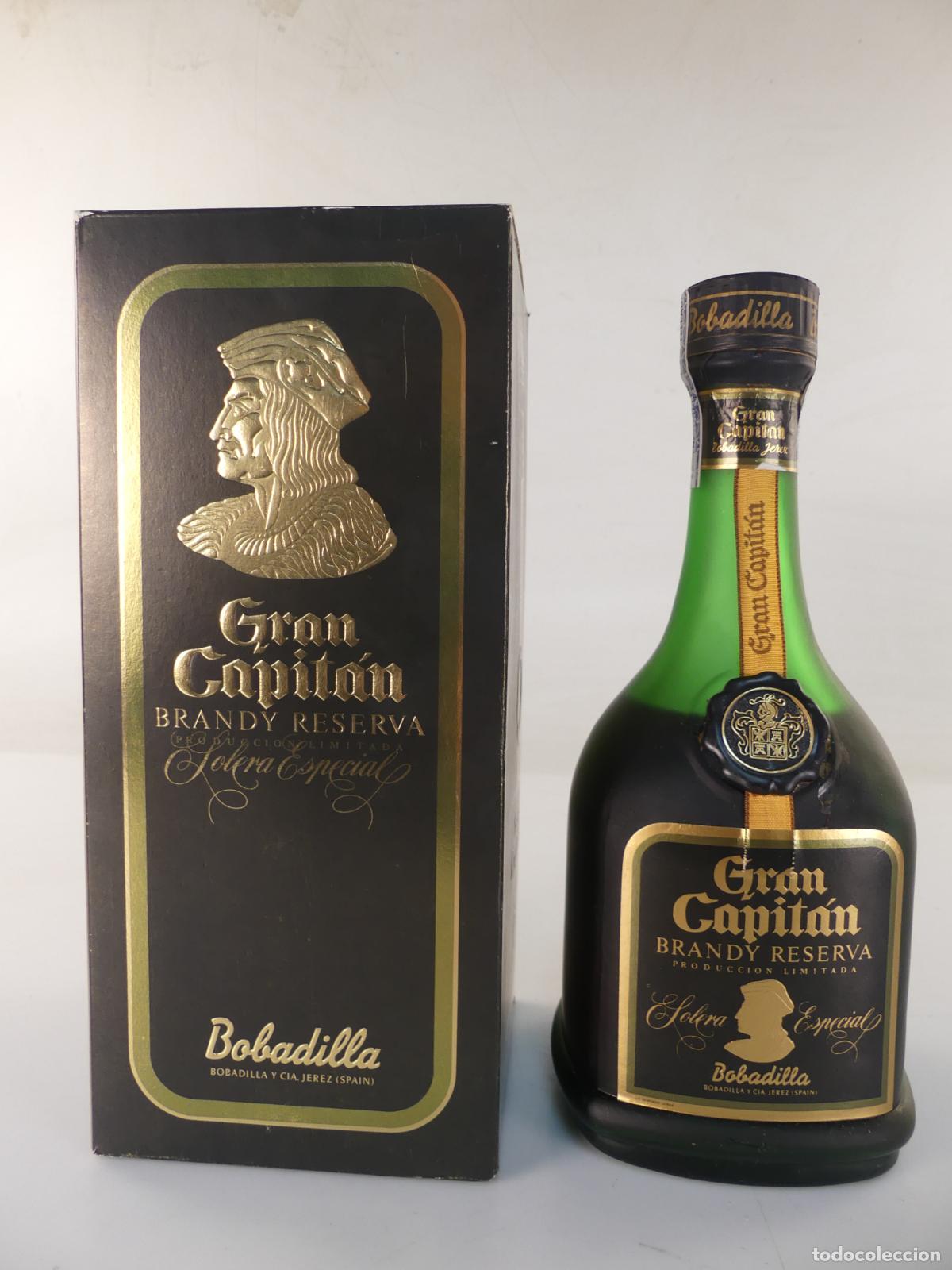 Collection of wines and liquors: BOTELLA BRANDY RESERVA GRAN CAPITAN SOLERA ESPECIAL