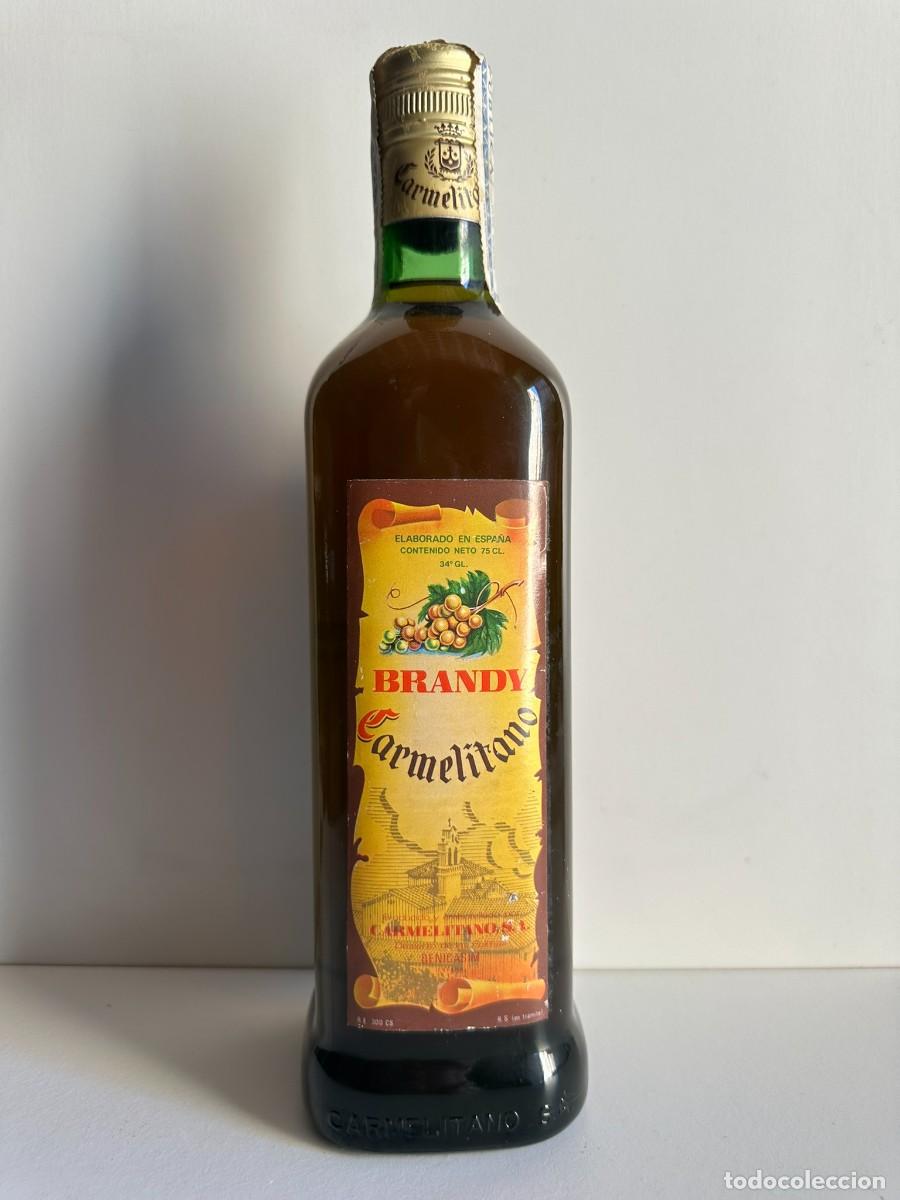 Coleccionismo de vinos y licores: Botella precintada Brandy Carmelitano 8 ptas