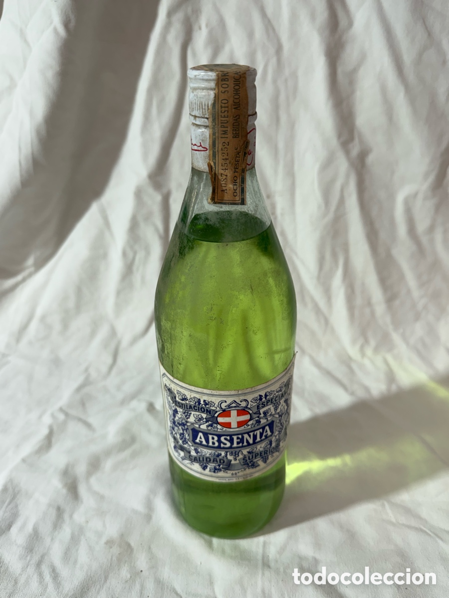 Sammlung von Weinen und Lik&ouml;ren: Botella de Absenta Bofill, precinto 8 ptas