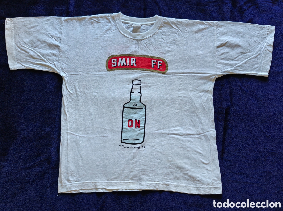 Coleccionismo de vinos y licores: Camiseta Smirnoff Vintage