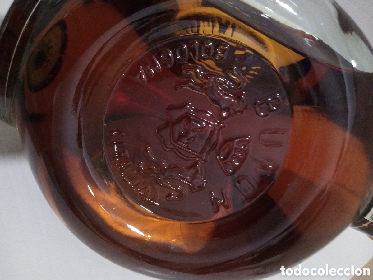 Coleccionismo de vinos y licores: Antigua botella brandy Vecchia Romagna a&ntilde;os 70 sin abrir - Foto 6