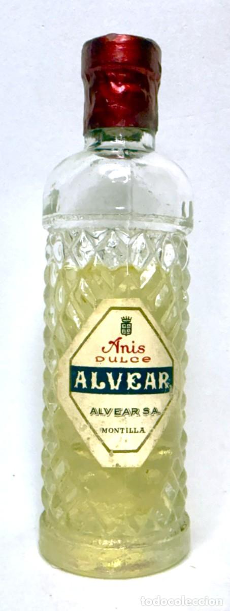 Coleccionismo de vinos y licores: BOTELLIN ANIS ALVEAR DULCE
