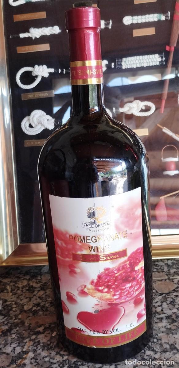 Coleccionismo de vinos y licores: BOTELLA DE VINO DE GRANADA MARCA TREE OF LIFE COLLECTION ARMENIA DE LITRO Y MEDIO 12 GRADOS