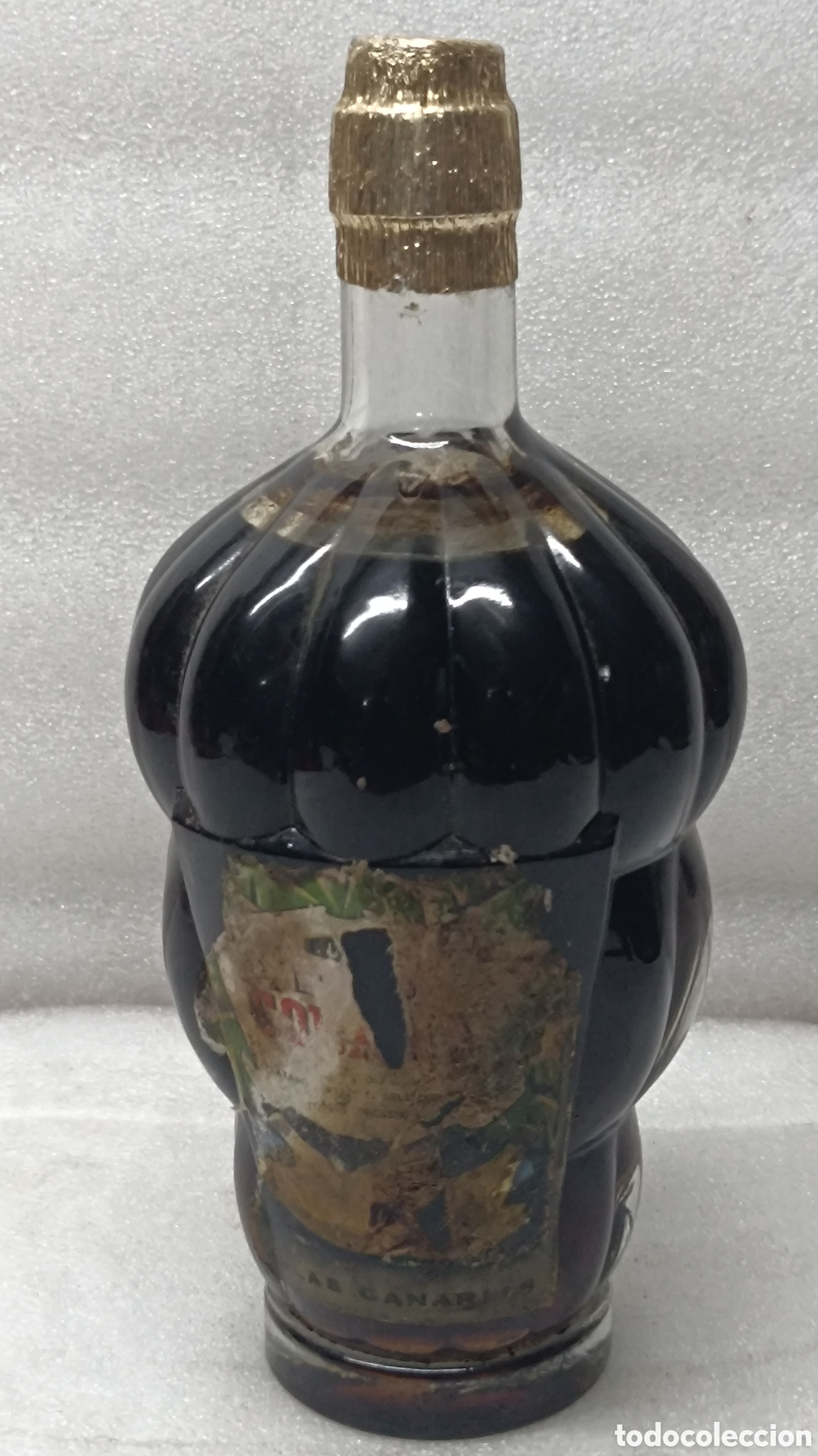 Sammlung von Weinen und Lik&ouml;ren: ANTIGUA BOTELLA SIN ABRIR DE LICOR DE PLATANO COBANA. ISLAS CANARIAS