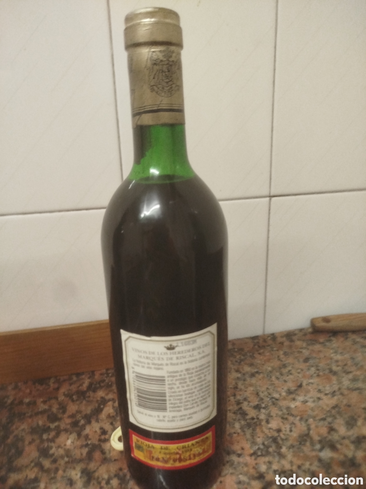 Coleccionismo de vinos y licores: Marques de riscal 1988 - Foto 2
