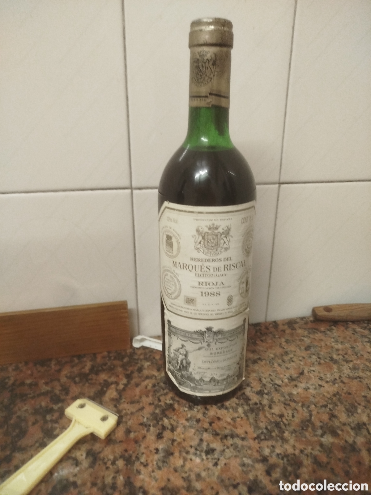 Coleccionismo de vinos y licores: Marques de riscal 1988 - Foto 3