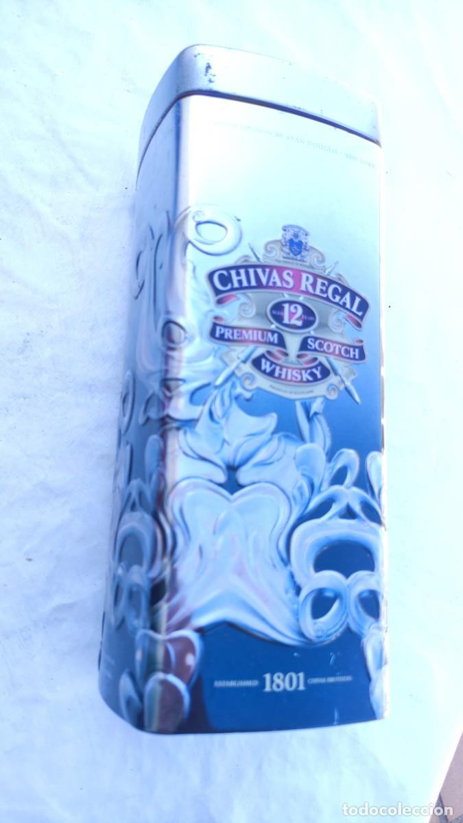 Coleccionismo de vinos y licores: CAJA METAL VACIA - WHISKY CHIVAS REGAL 12 700ml - 6CT90003 - SCOTLAND