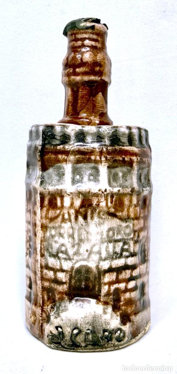 Coleccionismo de vinos y licores: BOTELLIN CERAMICA ANIS TORRE DEL ORO CAZALLA J.CALVO