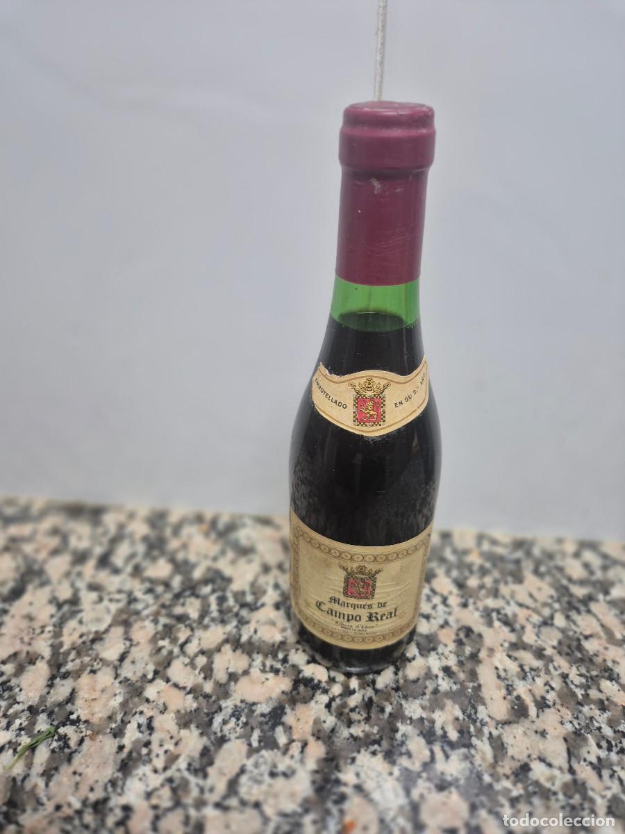 Coleccionismo de vinos y licores: ANTIGUA BOTELLA VINO MARQUES DE CAMPO REAL, RIBERA D`EBRE MORA LA NOVA.